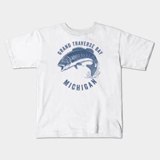 Grand Traverse Bay Michigan Kids T-Shirt